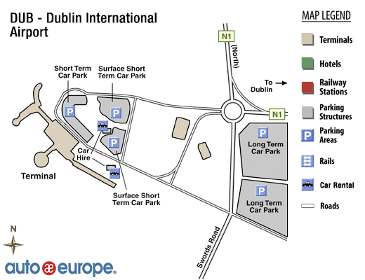 Aéroport Dublin Map