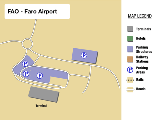 Aéroport International de Faro Map