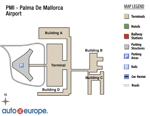 Aéroport Palma de Majorque Map