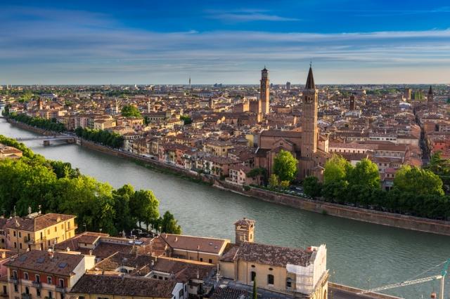 Ville italienne chargee d'histoire