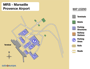 Marseille Provence Airport Map